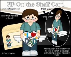 3D On the Shelf Card Kit - Dad Vernon has a Heart