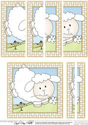 Little Lamb Quick Card with With Side Stacker Topper
