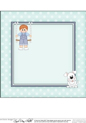 8 x 8 Cute Little Toddler is Swinging High matching square insert Panel