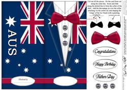 Dressed to Thrill!! Man's Quick Card with 3D Decoupage