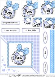 New Baby Boy Quick Card with Pyramage
