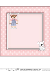 8 x 8 Cute Little Toddler is Swinging High matching square insert Panel