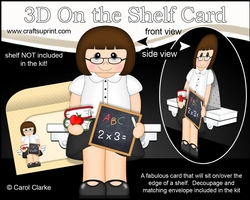 3D On the Shelf Card Kit - Miss Brown the Teacher