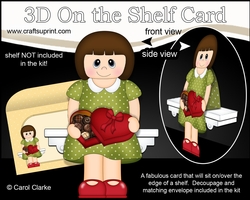 3D On the Shelf Card Kit - Elnora has a Heart Shaped Box of Chocolates