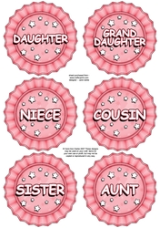 3D Relations Rosette Decoupage Sheet