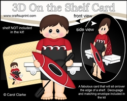 3D On the Shelf Card Kit - Little Canoeist Bronson