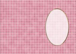 A5 Gingham Card Front or Insert