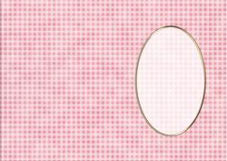A5 Gingham Card Front or Insert