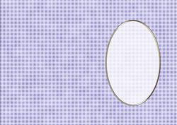 A5 Gingham Card Front or Insert