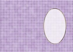 A5 Gingham Card Front or Insert