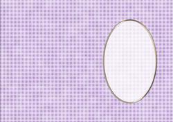 A5 Gingham Card Front or Insert