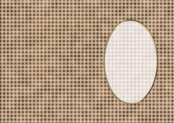 A5 Gingham Card Front or Insert