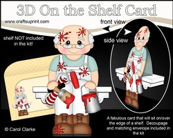 3D On the Shelf Card Kit - Little Old Man Painter & Decorator Harrison