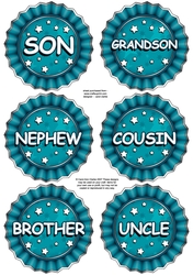 3D Relations Rosette Decoupage Sheet