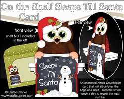 On the Shelf Sleeps Till Santa Card Kit - Little Hoot Owl