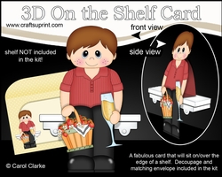 3D On the Shelf Card Kit - Strawberry & Bubbly Boy Shayne