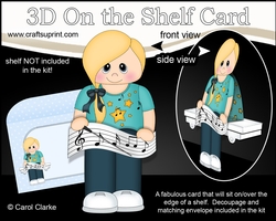 3D On the Shelf Card Kit - Litttle Music Conductor Alisa