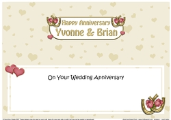 Large DL Happy Anniversary YVONNE & BRIAN insert
