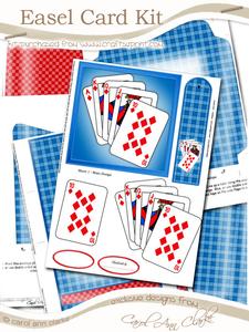 You're Ace!! Easel Card Kit with 3D Decoupage