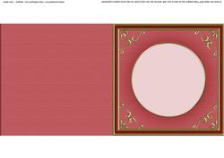 Square 'gold Metallic Frame' Card Front or Insert