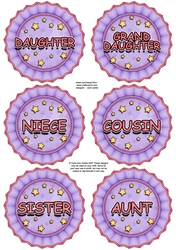3D Christmas Rosette Decoupage Sheet
