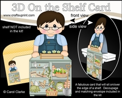 3D On the Shelf Card Kit - Jimmy is In the Potting Shed