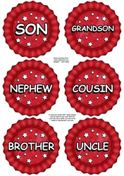 3D Relations Rosette Decoupage Sheet