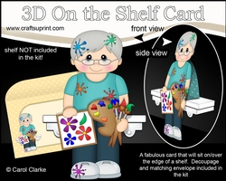3D On the Shelf Card Kit - Little Artist Orlando is being very creative in the Studio