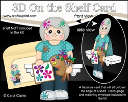 3D On the Shelf Card Kit - Little Artist Maryellen is being very creative in the Studio