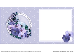 6x6 A Touch of Elegance Spring Flowers and Butterfly  matching insert