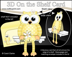 3D On the Shelf Card Kit - Little Hoot Owl