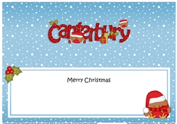 Large DL Merry Christmas from CANTERBURY insert