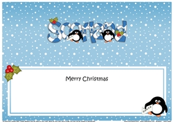 Large DL Merry Christmas from SCOTLAND insert