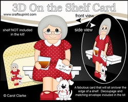 3D On the Shelf Card Kit - Karleen is Happily Retired