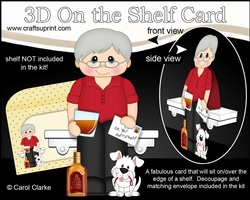 3D On the Shelf Card Kit - Weldon is Happily Retired