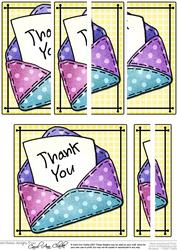 Thank You Letter Quick Card with Side Stacker Topper