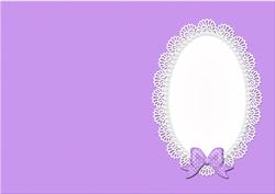 Pearls and Lace Card Front or Insert