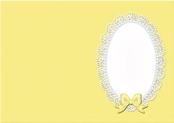 Pearls and Lace Card Front or Insert