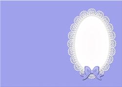 Pearls and Lace Card Front or Insert