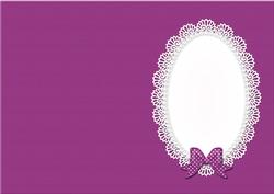 Pearls and Lace Card Front or Insert