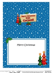 5x7 Merry Christmas from CORNWALL Signpost matching insert