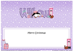Large DL Merry Christmas WILLOW insert
