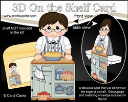 3D On the Shelf Card Kit - Lonnie Bakes a Pie in the Kitchen