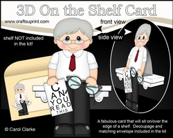 3D On the Shelf Card Kit - Little EyeZone Optician or Optical Assistant Ruben