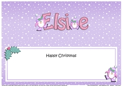 Large DL Happy Christmas ELSIE insert