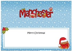 Large DL Merry Christmas from MANCHESTER insert