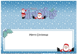 Large DL BABYS FIRST XMAS insert