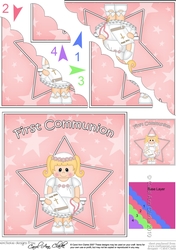 First Communion Scallop Corner Side Stacker