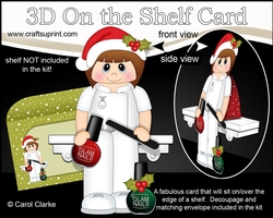 3D On the Shelf Card Kit - Christmas Little Glam Nails Nail Technician Candie