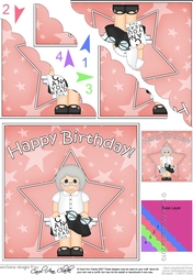 Optician Birthday Scallop Corner Side Stacker